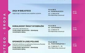 Plan wydarzeń na środę 18 lutego