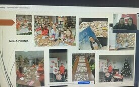 Kolaż zdjęć z dziećmi wykonującymi plastyczne zajęcia.