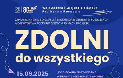 Zdjęcie do Ruszają szkolenia w ramach projektu &bdquo;Zdolni do wszystkiego&rdquo;