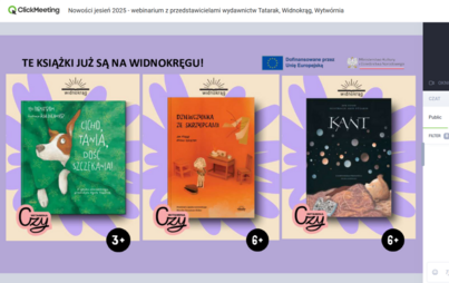 Zdjęcie do &bdquo;Pełne p&oacute;łki &ndash; webinarium z przedstawicielami wydawnictw Tatarak, Widnokrąg, Wytw&oacute;rnia&rdquo; &ndash; relacja