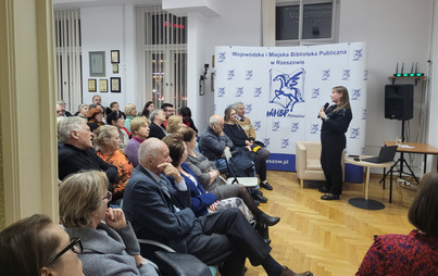 Zdjęcie do Relacja ze spotkania z Martą W&oacute;jcik &bdquo;Śladami obecności Żyd&oacute;w w przestrzeni Rzeszowa&rdquo;