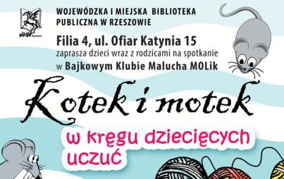 Zdjęcie do Bajkowy Klub Malucha MOLik: Kotek i motek: w kręgu dziecięcych uczuć