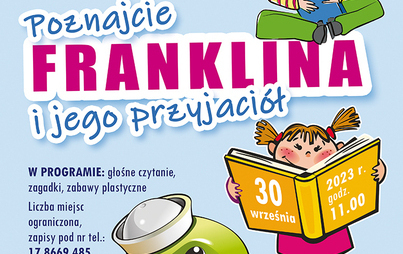 Zdjęcie do „Poznajcie Franklina i jego przyjaciół” - spotkanie w ramach DKK Akademia Pani Bajki