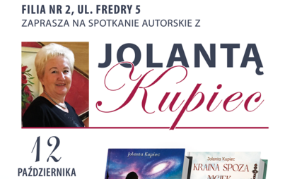 Zdjęcie do Spotkanie autorskie z Jolantą Kupiec w Filii nr 2