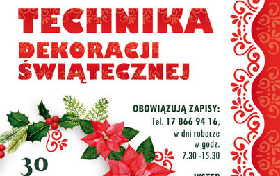 Zdjęcie do Warsztaty &bdquo;Technika dekoracji świątecznej&rdquo;