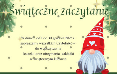 Zdjęcie do &bdquo;Świąteczne zaczytanie&rdquo;