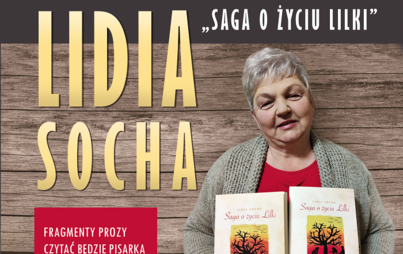 Zdjęcie do Spotkanie autorskie z Lidią Sochą