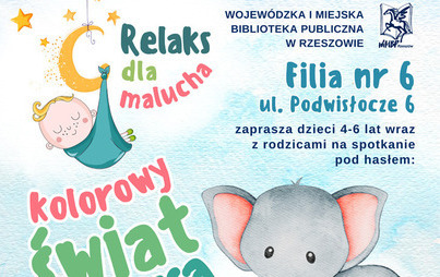 Zdjęcie do &bdquo;Relaks dla malucha&rdquo;: spotkanie pod hasłem &bdquo;Kolorowy świat Elmera&rdquo;