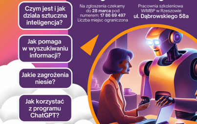 Zdjęcie do &bdquo;Potencjał sztucznej inteligencji&rdquo;: warsztaty dla os&oacute;b 55+