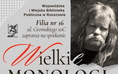 Zdjęcie do Wielkie monologi. Wędrówki poetyckimi i prozatorskimi ścieżkami w interpretacji Stacha Ożoga