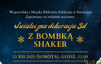 Zdjęcie do Świąteczna dekoracja 3d z bombką shaker &ndash; warsztaty rodzinne