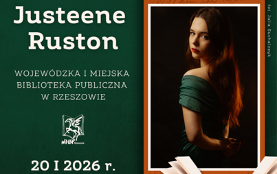 Zdjęcie do Spotkanie z Justeene Ruston w ramach cyklu &bdquo;Literacka przystań&rdquo; 