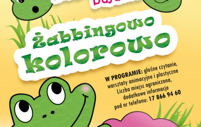Zdjęcie do &bdquo;Żabbingowo-kolorowo&rdquo;&nbsp;- warsztaty literacko - plastyczne w Klubie Malucha &bdquo;Biblioteczne bajanie&rdquo;