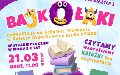 Zdjęcie do Spotkanie Dyskusyjnego Klubu Książki &bdquo;Bajkołaki&rdquo;