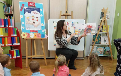 Zdjęcie do Spotkanie DKK &bdquo;Bajkoteka&rdquo; w Oddziale dla Dzieci i Młodzieży WiMBP w Rzeszowie o książce &quot;Poszukiwany! Tajemniczy pożeracz książek&quot; MacKenzie Emily