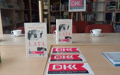 Zdjęcie do Spotkanie DKK w Nowej Dębie wok&oacute;ł książki &ldquo;Lata&rdquo; autorstwa Annie Ernaux