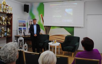 Zdjęcie do DKK w Grodziisku Dolnym na spotkaniu: &bdquo;Śladami pielgrzyma&rdquo;- spotkanie autorskie z panem Markiem Krauzem