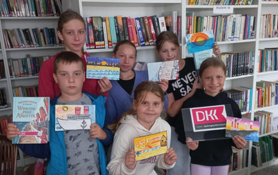 Zdjęcie do Spotkanie DKK dla dzieci w Gminnej Bibliotece Publicznej w Padwi Narodowej Filia w Babulach z książką &bdquo;Detektywka w podr&oacute;ży. Wyprawa przez Atlantyk&rdquo;