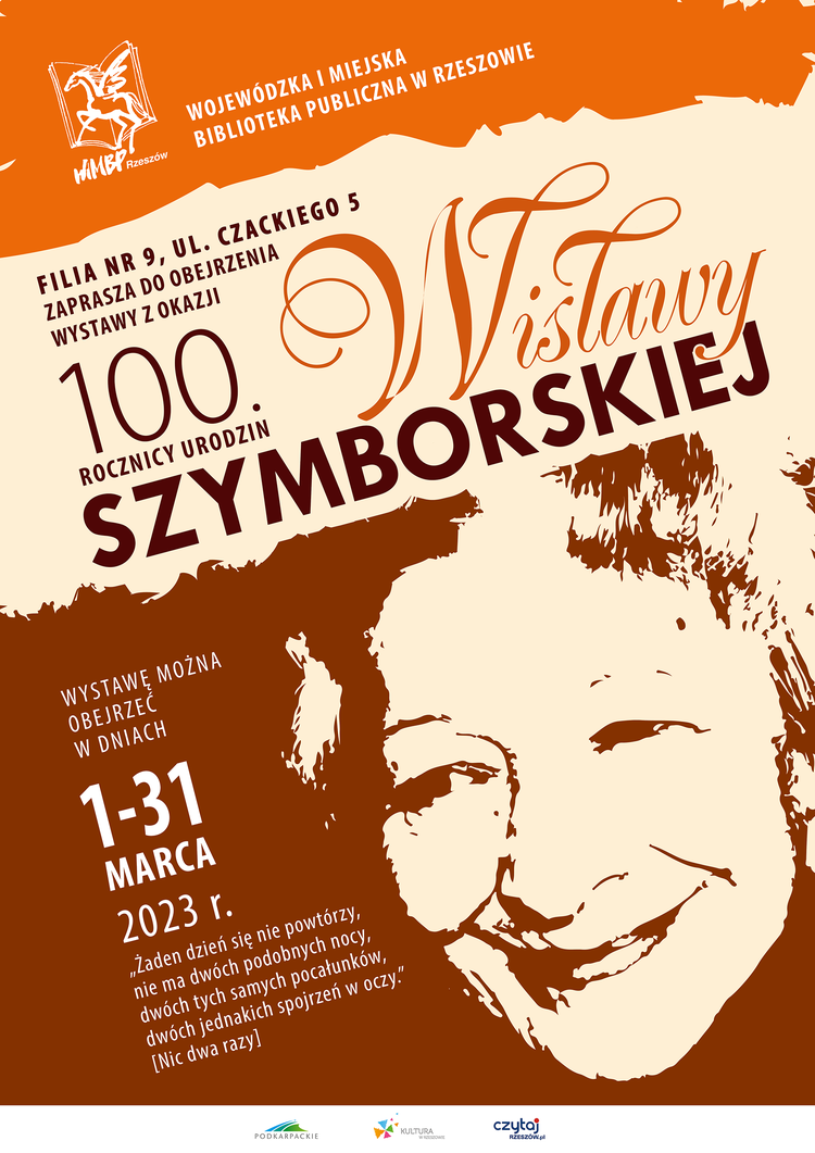 Kontury twarzy kobiety, Wisławy Szymborskiej.