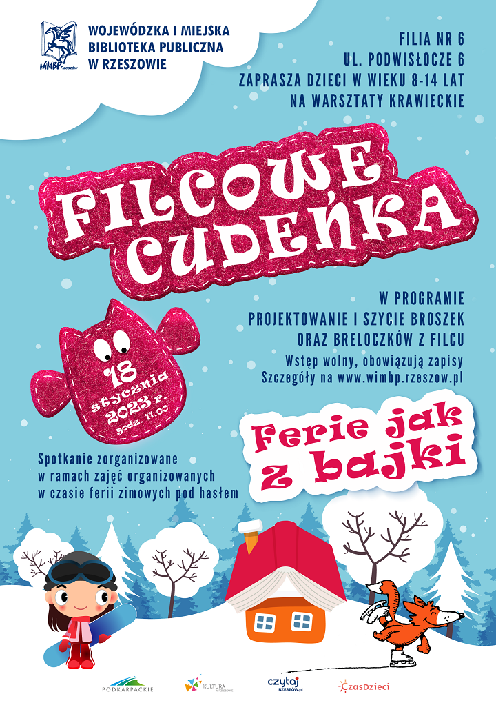 Dziewczynka, lis i&nbsp;domek w&nbsp;zimowej scenerii