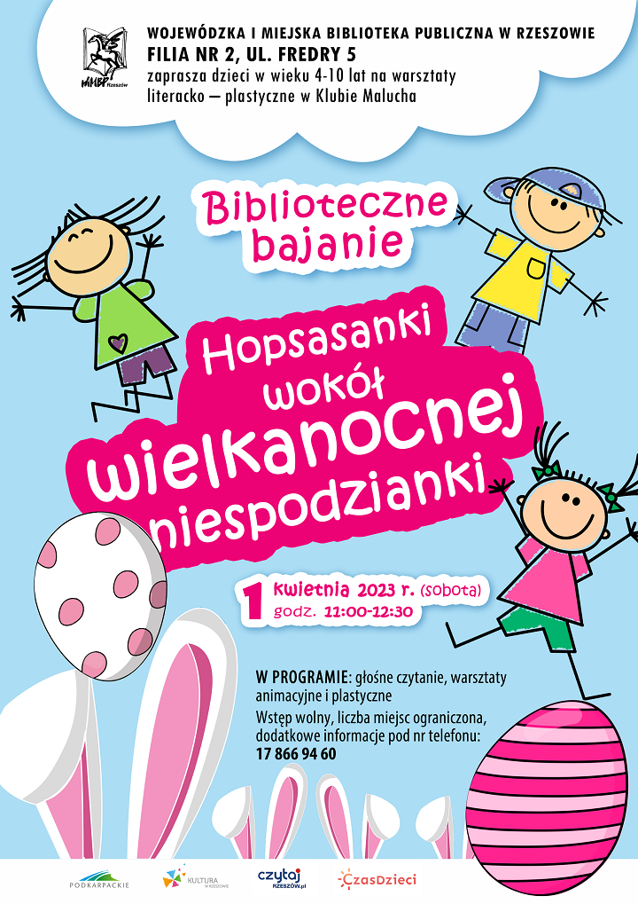 Kolorowe, rysunkowe postaci skaczących dzieci