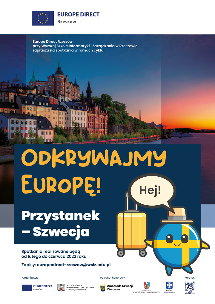 Fragment zabudowy miejskiej nad rzeką o zachodzie słońce