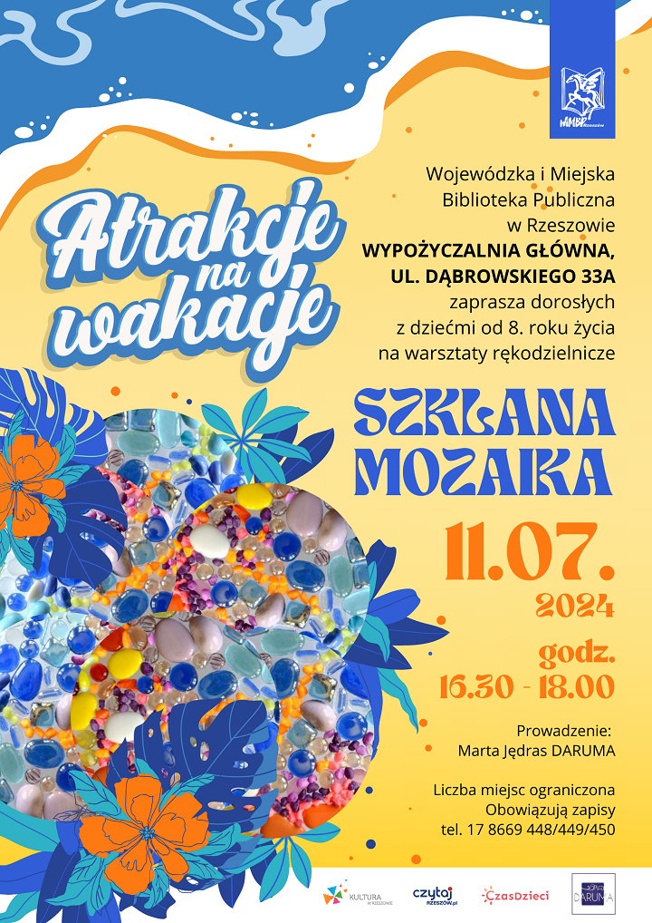 Grafika z elementami mozaiki.
