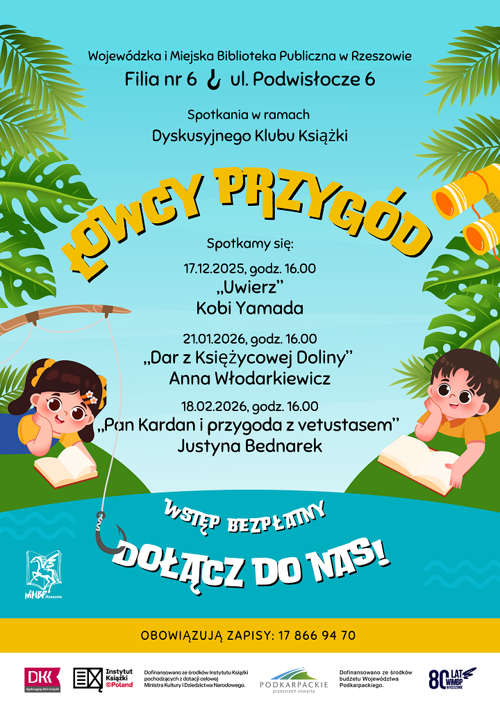 Plakat z motywem wyspy egzotycznej. 