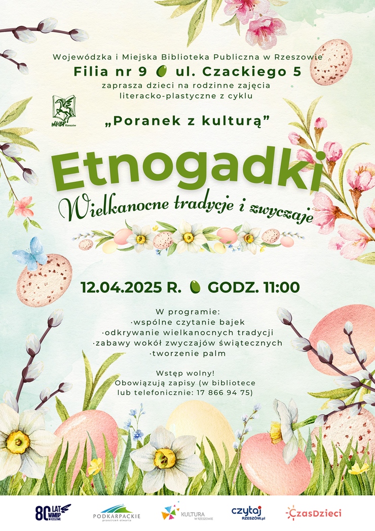 Wiosenne kwiaty, pisanki, bazie