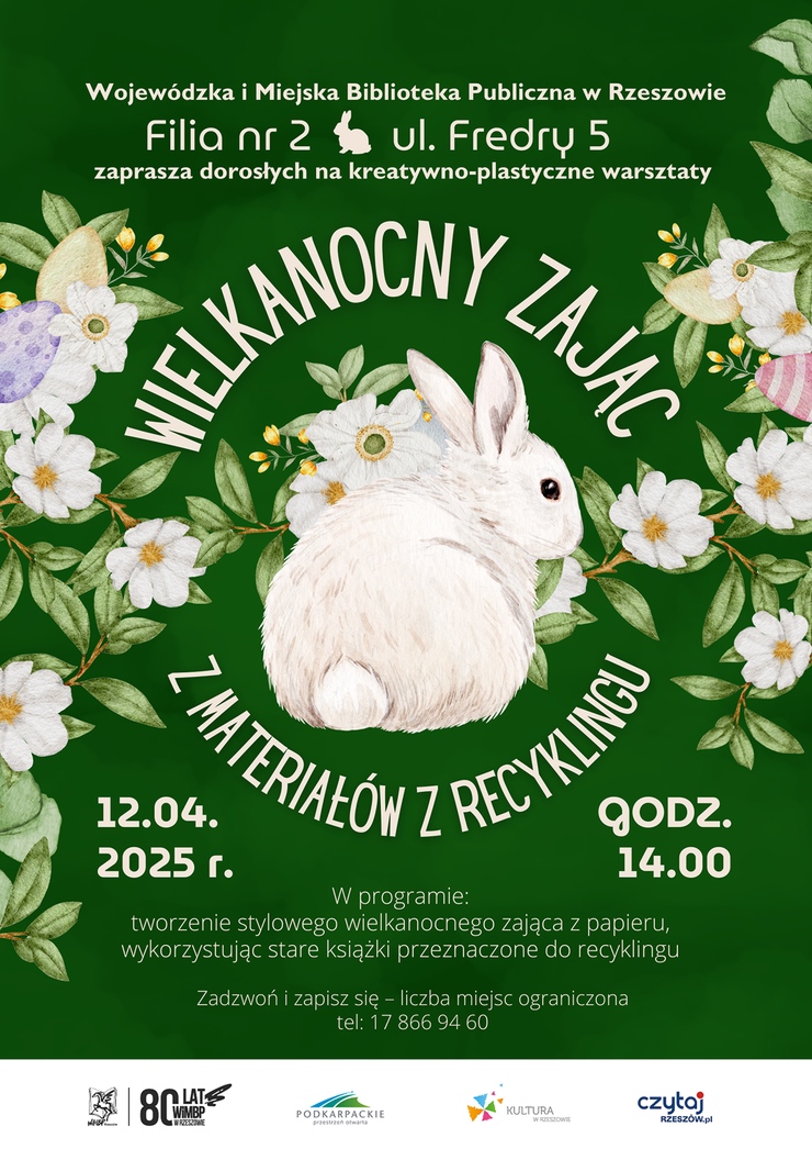 Zając wśród kwiatów