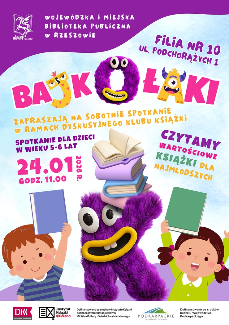 Potworek i&nbsp;dw&oacute;jka dzieci z&nbsp;książkami