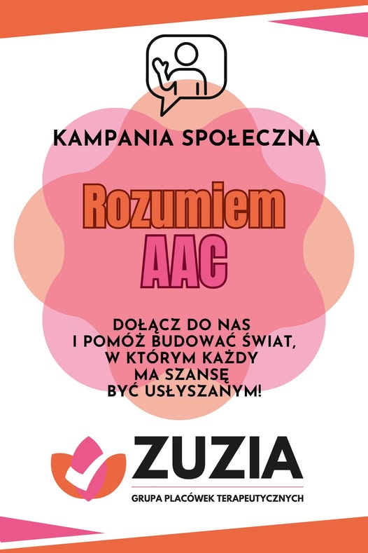 Plakat z&nbsp;r&oacute;zowymi i&nbsp;pomarańczowymim motywami graficznymi